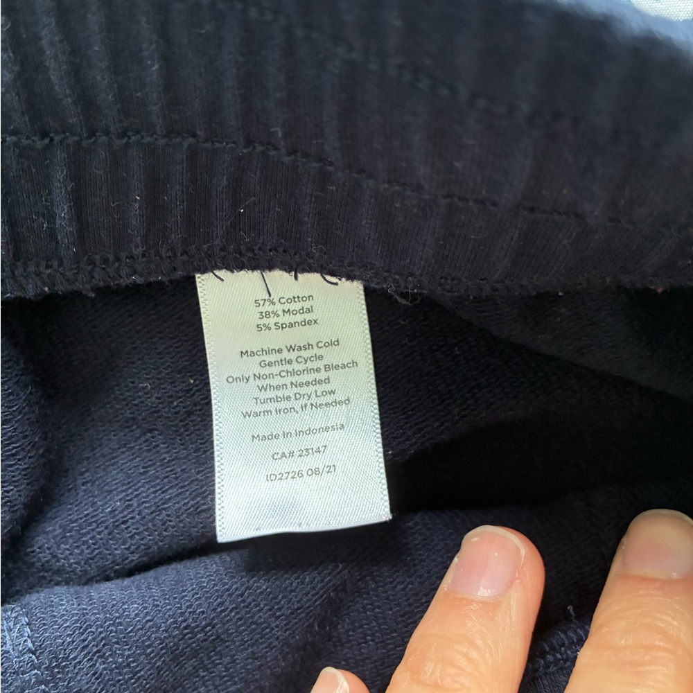 Talbots Navy Pull On Drawstring Pants With Relaxe… - image 7